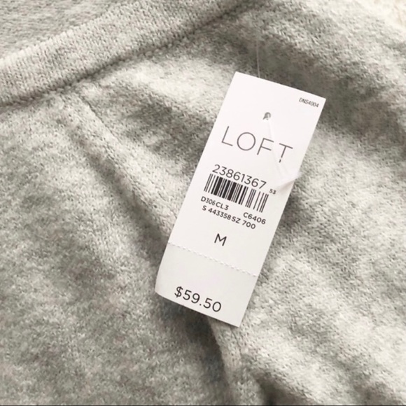 LOFT | Striped Foldover Off Shoulder Sweater *NWT* - Picture 9 of 13